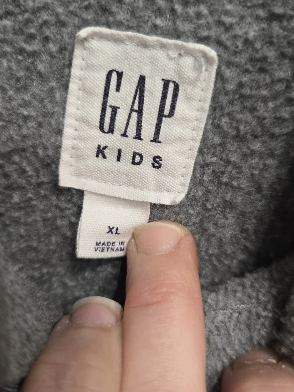 GAP Gray Half-Zip Fleece Pullover for Kids